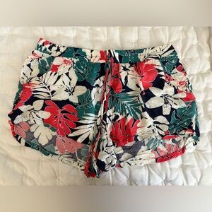 Hawaiian flower Floral Print Shorts XL
